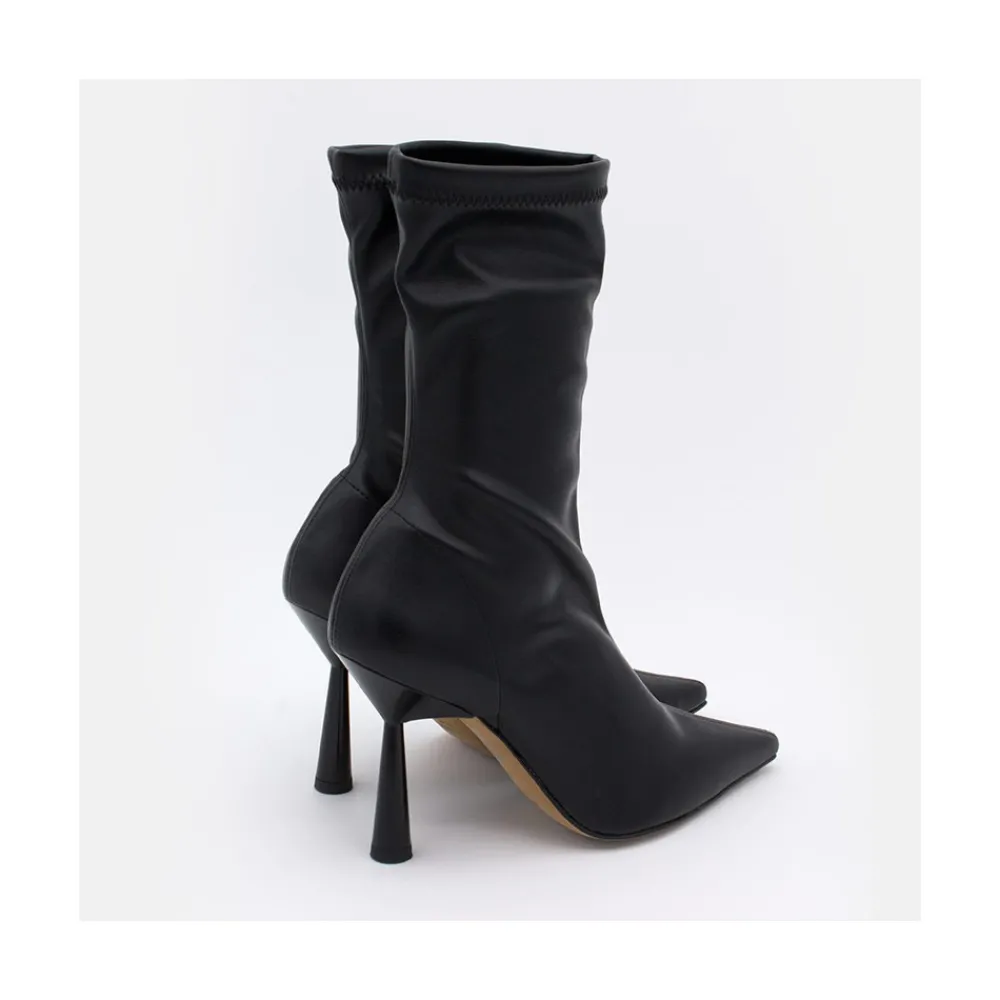 ANGEL ALARCON Lori - Stretch Ankle Boot With High Heel And Pointed Toe<Vrouwen Heeled Shoes