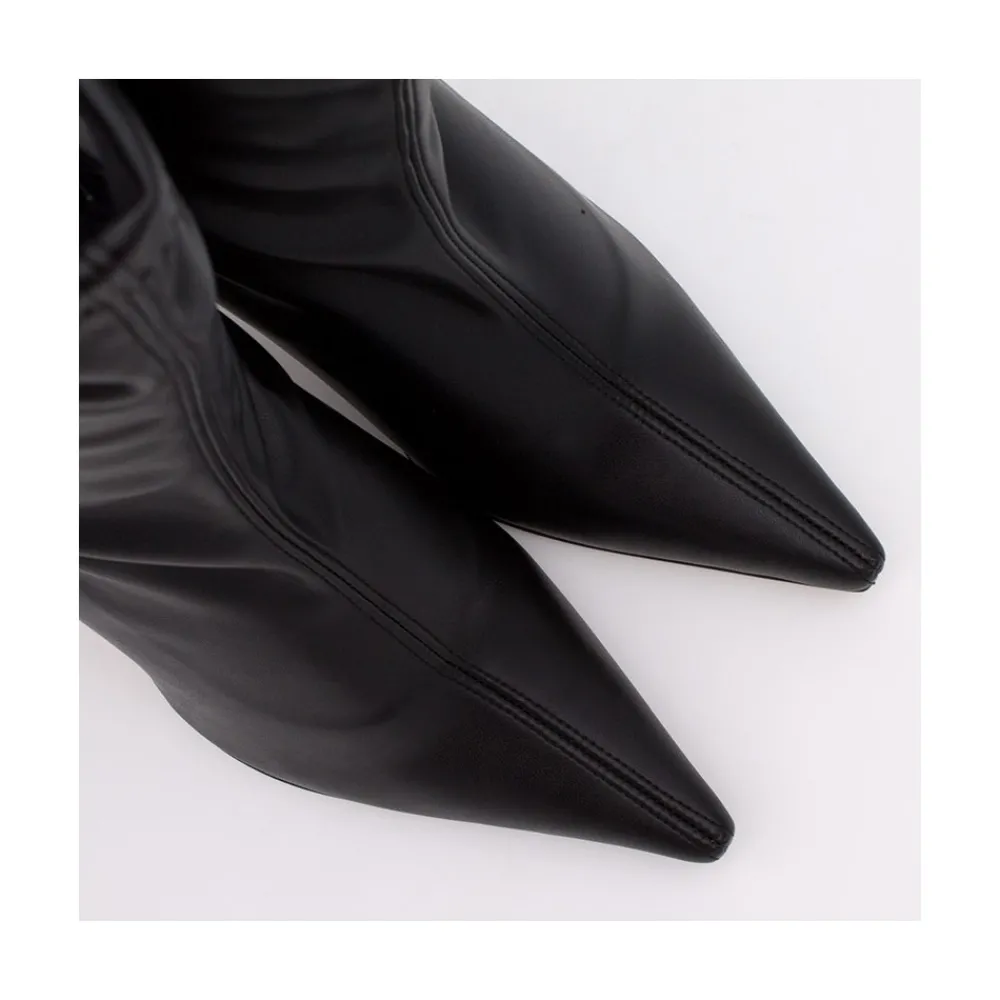 ANGEL ALARCON Lori - Stretch Ankle Boot With High Heel And Pointed Toe<Vrouwen Heeled Shoes