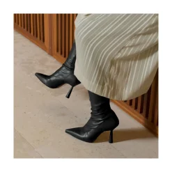 ANGEL ALARCON Lori - Stretch Ankle Boot With High Heel And Pointed Toe<Vrouwen Heeled Shoes