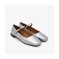 ANGEL ALARCON Lynn - Shiny Leather Mary Jane Shoes With Square Toe<Vrouwen Metallized Shoes