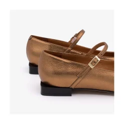 ANGEL ALARCON Lynn - Shiny Leather Mary Jane Shoes With Square Toe<Vrouwen Metallized Shoes