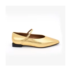 ANGEL ALARCON Mab - Women S Mary Jane Metallized Leather Flat<Vrouwen Last Units