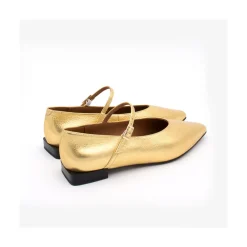 ANGEL ALARCON Mab - Women S Mary Jane Metallized Leather Flat<Vrouwen Last Units
