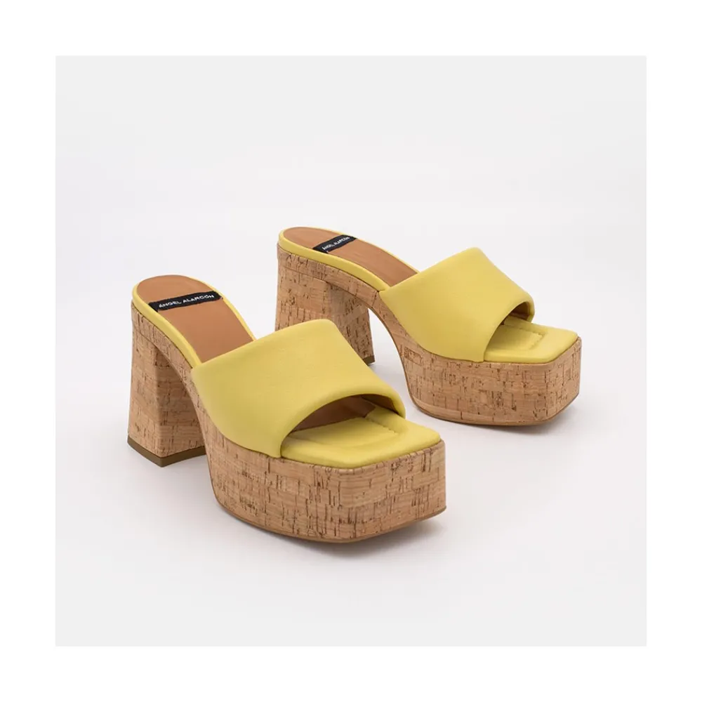 ANGEL ALARCON Mahalia - High Cork Platforms Foamed Mules<Vrouwen Last Units