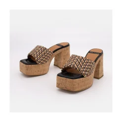 ANGEL ALARCON Mahalia - High Cork Platforms Foamed Mules<Vrouwen Last Units