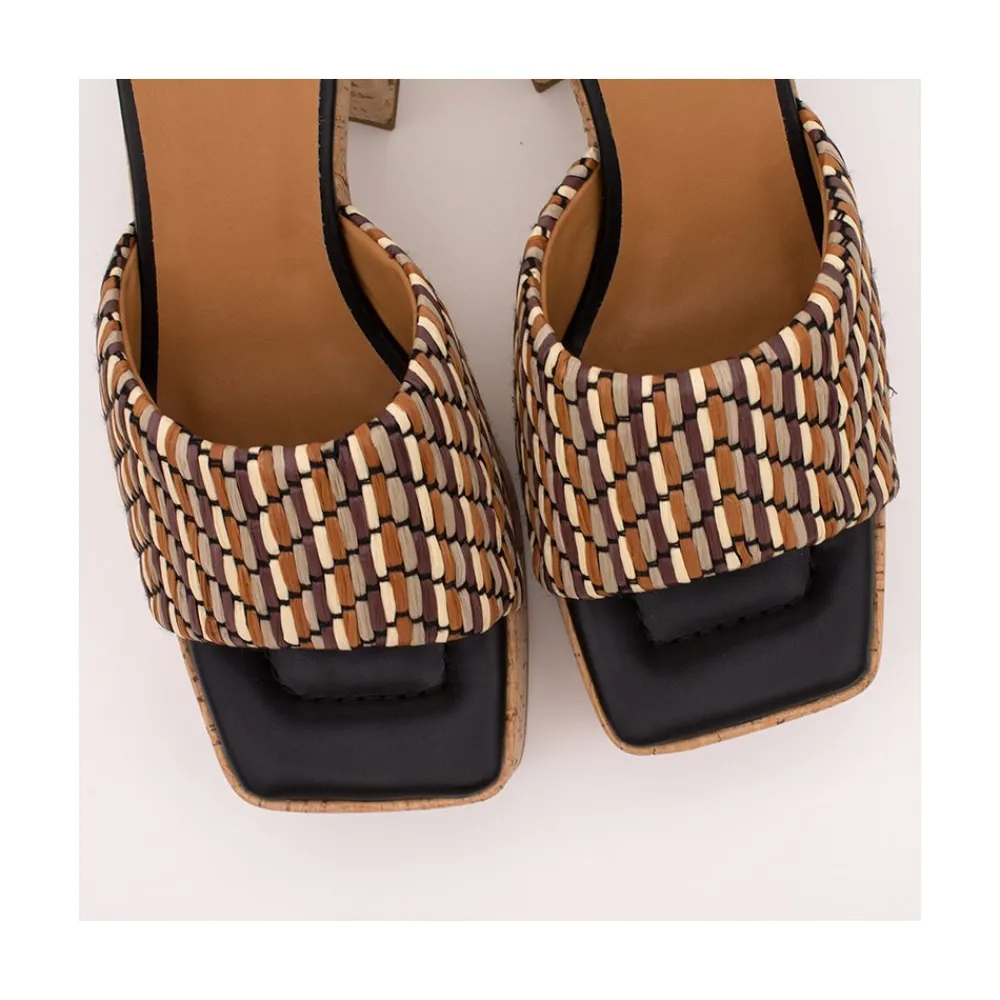 ANGEL ALARCON Mahalia - High Cork Platforms Foamed Mules<Vrouwen Last Units
