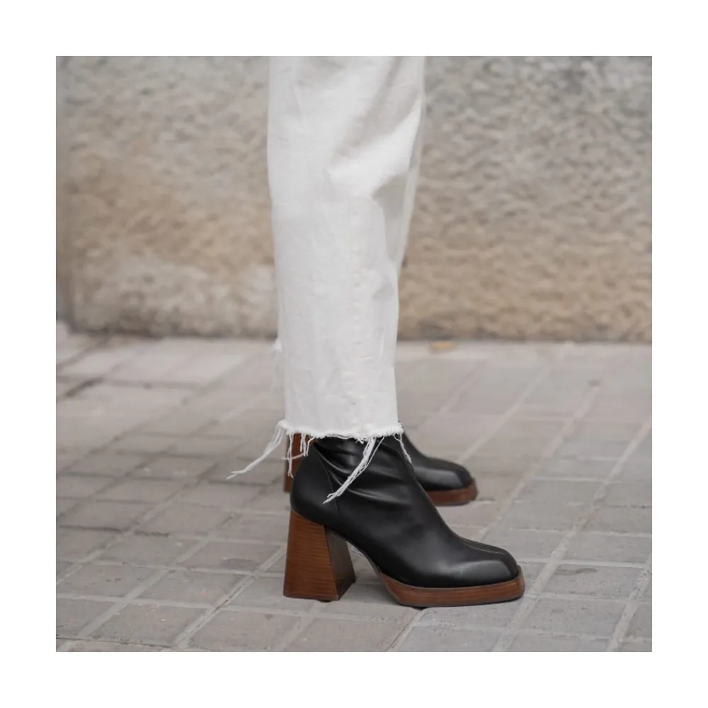 ANGEL ALARCON Managua - Elastic Sock-Type Boots With High Geometric Heels<Vrouwen Boots And Booties