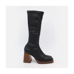 ANGEL ALARCON Managua - Elastic Sock-Type Boots With High Geometric Heels<Vrouwen Boots And Booties