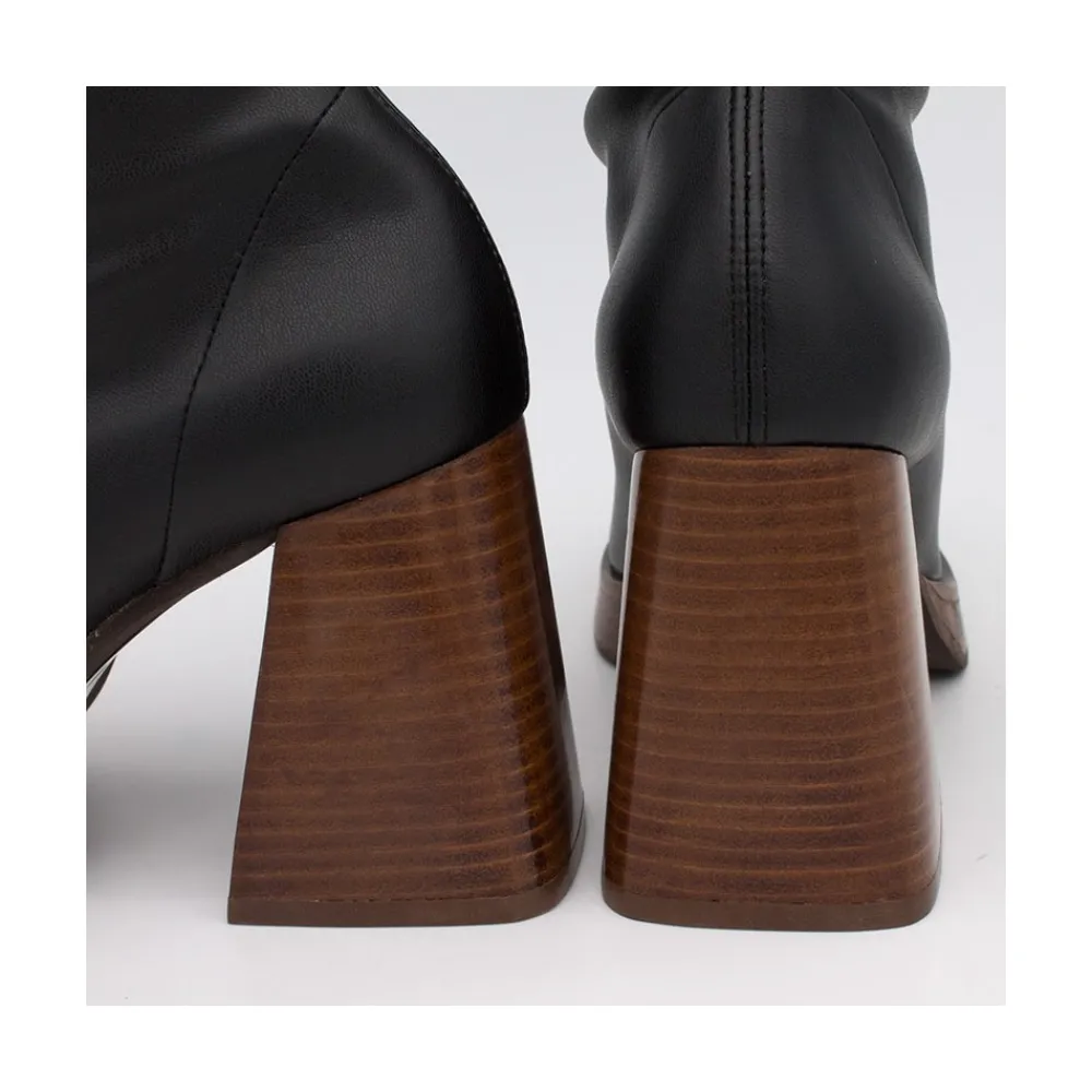 ANGEL ALARCON Managua - Elastic Sock-Type Boots With High Geometric Heels<Vrouwen Boots And Booties