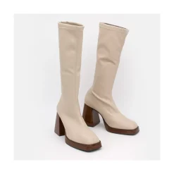 ANGEL ALARCON Managua - Elastic Sock-Type Boots With High Geometric Heels<Vrouwen Boots And Booties