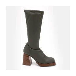 ANGEL ALARCON Managua - Elastic Sock-Type Boots With High Geometric Heels<Vrouwen Boots And Booties