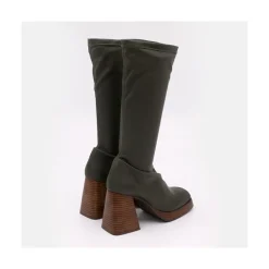 ANGEL ALARCON Managua - Elastic Sock-Type Boots With High Geometric Heels<Vrouwen Boots And Booties