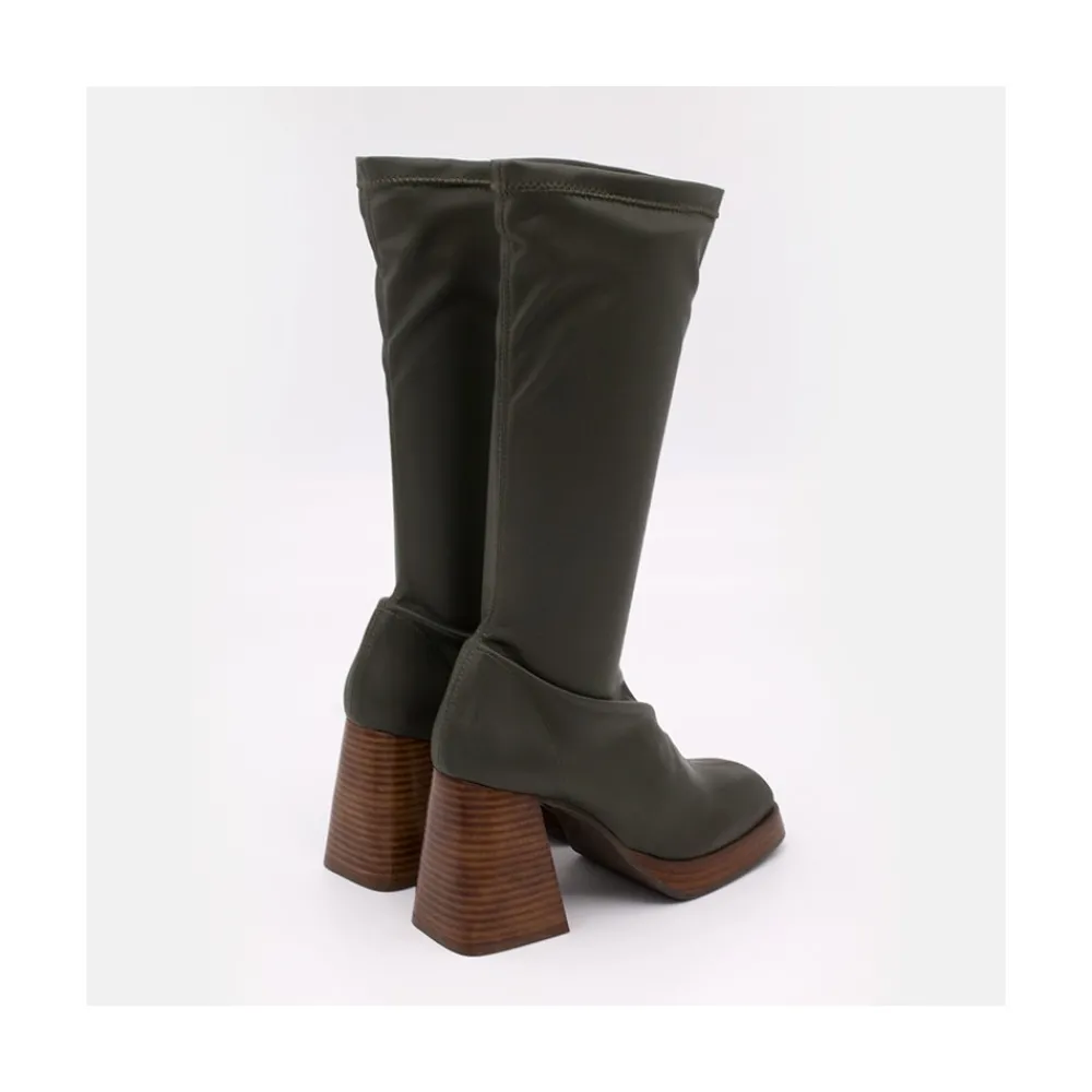 ANGEL ALARCON Managua - Elastic Sock-Type Boots With High Geometric Heels<Vrouwen Boots And Booties