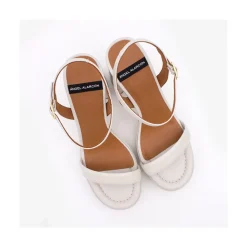 ANGEL ALARCON Mandy - Leather Foamed Sandals With Platform & High Heels<Vrouwen Sandals