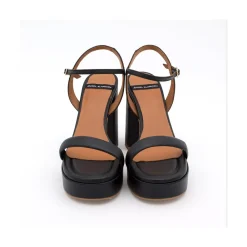 ANGEL ALARCON Mandy - Leather Foamed Sandals With Platform & High Heels<Vrouwen Sandals