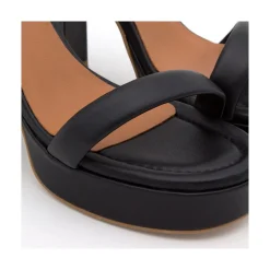ANGEL ALARCON Mandy - Leather Foamed Sandals With Platform & High Heels<Vrouwen Sandals