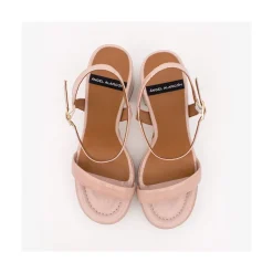 ANGEL ALARCON Mandy - Leather Foamed Sandals With Platform & High Heels<Vrouwen Sandals