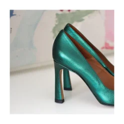 ANGEL ALARCON Mariah - Metallized Leather Pointed Toe Stiletto<Vrouwen Metallized Shoes