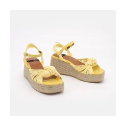 ANGEL ALARCON Martha - Foamed Wedge Leather Sandals<Vrouwen Sandals