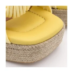 ANGEL ALARCON Martha - Foamed Wedge Leather Sandals<Vrouwen Sandals
