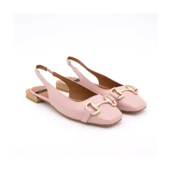 ANGEL ALARCON Michelle - Slingback Flat Shoe With Metallic Ornament<Vrouwen Ballerinas