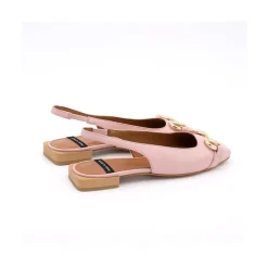 ANGEL ALARCON Michelle - Slingback Flat Shoe With Metallic Ornament<Vrouwen Ballerinas