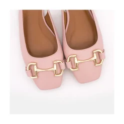 ANGEL ALARCON Michelle - Slingback Flat Shoe With Metallic Ornament<Vrouwen Ballerinas