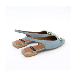 ANGEL ALARCON Michelle - Slingback Flat Shoe With Metallic Ornament<Vrouwen Ballerinas