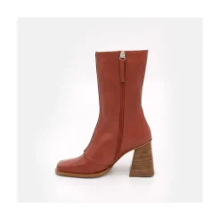 ANGEL ALARCON Motagua - Leather Women S Boots With Block Heel<Vrouwen Last Units