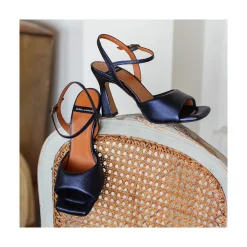 ANGEL ALARCON Nicole - Heeled Women S Sandals<Vrouwen Metallized Shoes