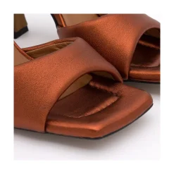 ANGEL ALARCON Nicole - Heeled Women S Sandals<Vrouwen Metallized Shoes