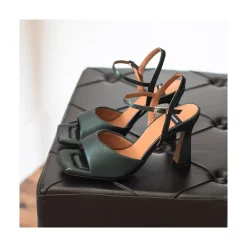 ANGEL ALARCON Nicole - Heeled Women S Sandals<Vrouwen Metallized Shoes