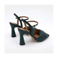 ANGEL ALARCON Nicole - Heeled Women S Sandals<Vrouwen Metallized Shoes