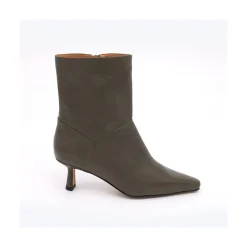 ANGEL ALARCON Nina - Leather Slow Heel Ankel Boots<Vrouwen Boots And Booties