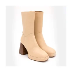 ANGEL ALARCON Olama - Comfortable Women S Chunky Heels And Platform Leather Boots<Vrouwen Last Units