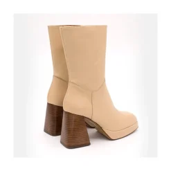 ANGEL ALARCON Olama - Comfortable Women S Chunky Heels And Platform Leather Boots<Vrouwen Last Units