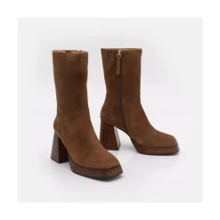 ANGEL ALARCON Olama - Comfortable Women S Chunky Heels And Platform Suede Boots<Vrouwen Last Units