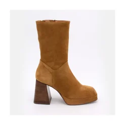 ANGEL ALARCON Olama - Comfortable Women S Chunky Heels And Platform Suede Boots<Vrouwen Last Units