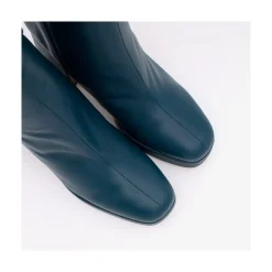 ANGEL ALARCON Olwen - Leather Booties With Block Heel And Platform<Vrouwen Heeled Shoes