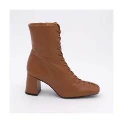 ANGEL ALARCON Pacuare - Ankle Boots With Laces And Zipper, Wide Heels<Vrouwen Heeled Shoes