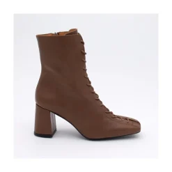 ANGEL ALARCON Pacuare - Ankle Boots With Laces And Zipper, Wide Heels<Vrouwen Heeled Shoes