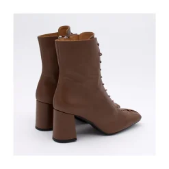 ANGEL ALARCON Pacuare - Ankle Boots With Laces And Zipper, Wide Heels<Vrouwen Heeled Shoes