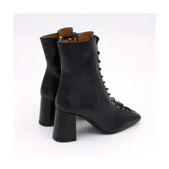 ANGEL ALARCON Pacuare - Ankle Boots With Laces And Zipper, Wide Heels<Vrouwen Boots And Booties