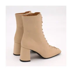 ANGEL ALARCON Pacuare - Ankle Boots With Laces And Zipper, Wide Heels<Vrouwen Heeled Shoes