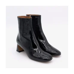 ANGEL ALARCON Parsons - Women S Metallized Leather Booties With Comfortable Low Heels<Vrouwen Last Units