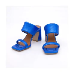 ANGEL ALARCON Parton - Metallized Leather Foamed Heeled Sandals<Vrouwen Last Units