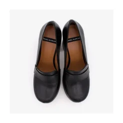 ANGEL ALARCON Petra - Women S Leather Moccasins With Block High Heel And Platform<Vrouwen Heeled Shoes
