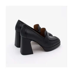 ANGEL ALARCON Pinay - Leather Women S Moccasin With Block Heel And Platform<Vrouwen Heeled Shoes