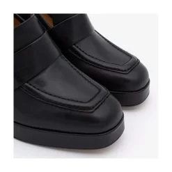 ANGEL ALARCON Pinay - Leather Women S Moccasin With Block Heel And Platform<Vrouwen Heeled Shoes