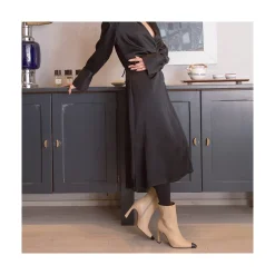 ANGEL ALARCON Portia - Women S High Heel Booties Bicolor Pinted Toe<Vrouwen Boots And Booties